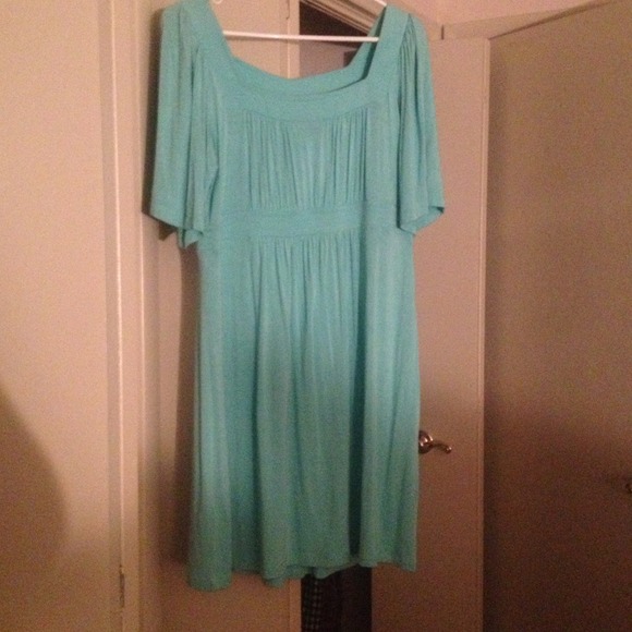 BCBG Teal Jersey Knit Dress