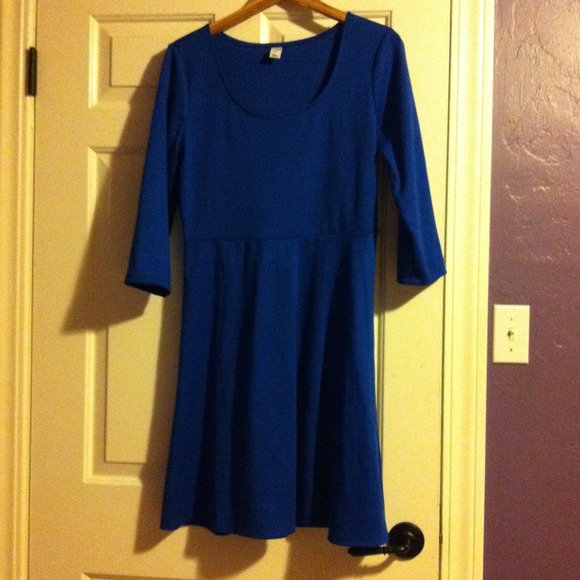 Simple blue dress