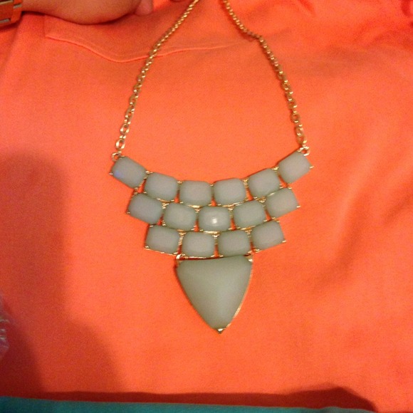 ***reserved*** fashion jewelry mint color Necklace