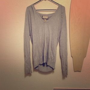 American eagle grey hooded sweater
