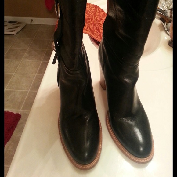 Coach leather boots SOLD