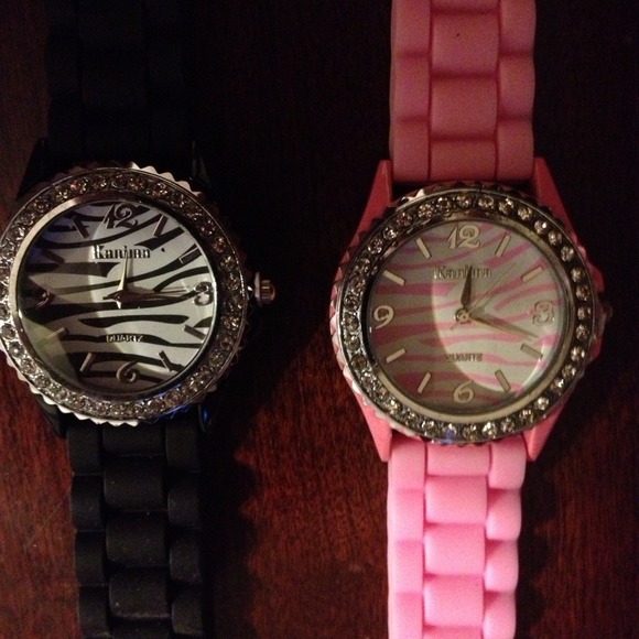 Watch pink zebra face  left only