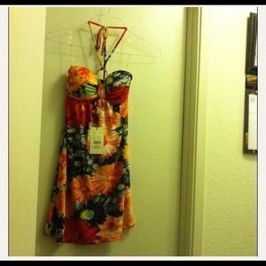 Nice summer flower dress new with tags