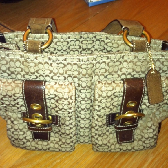 Coach purse-wallet and check holder