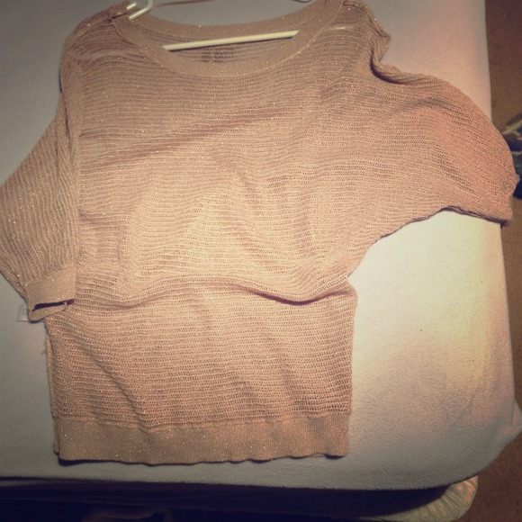 Express gold sweater