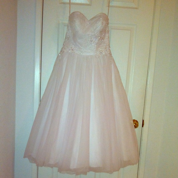 Tea Length Vintage Inspired Wedding Dress