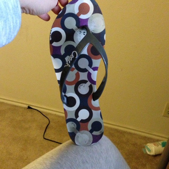 Coach flip flops
