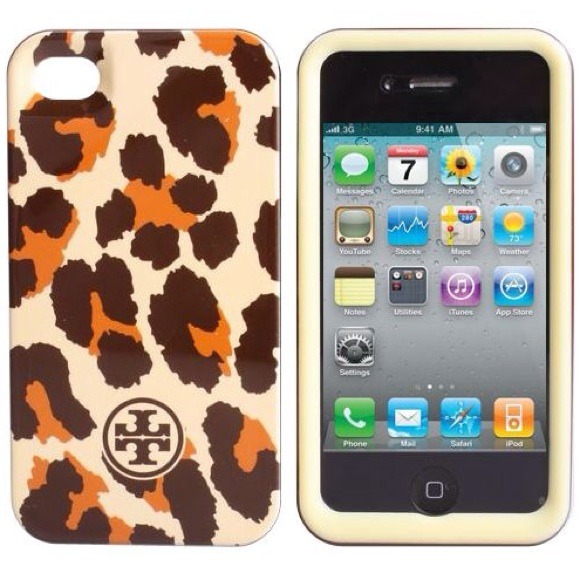 Tory Burch Accessories - Tory Burch Luxury Leopard Hard Case for iPhone 4S