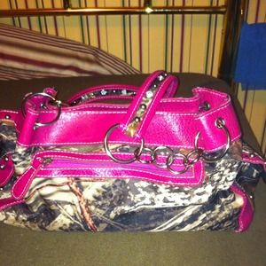 Reserved Camo and pink purse