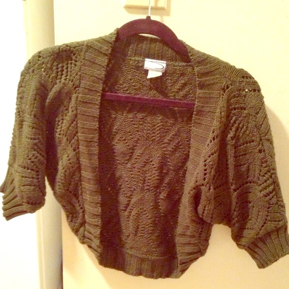 Green cardigan