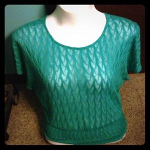 🚫Donated!🚫Mint dolman top with cinched bottom!💚