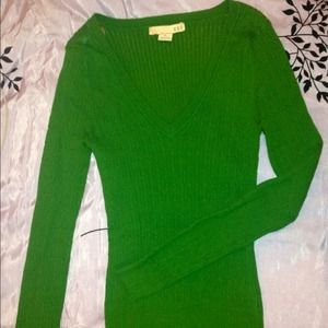 Green cable knit sweater Forever 21 Sz. M