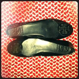 TRADEDTory Burch Reva Navy Jelly Ballet Flats ~EUC