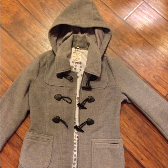Grey and black Toggle Coat