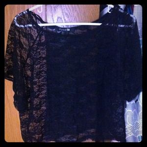 Black lacey shirt!