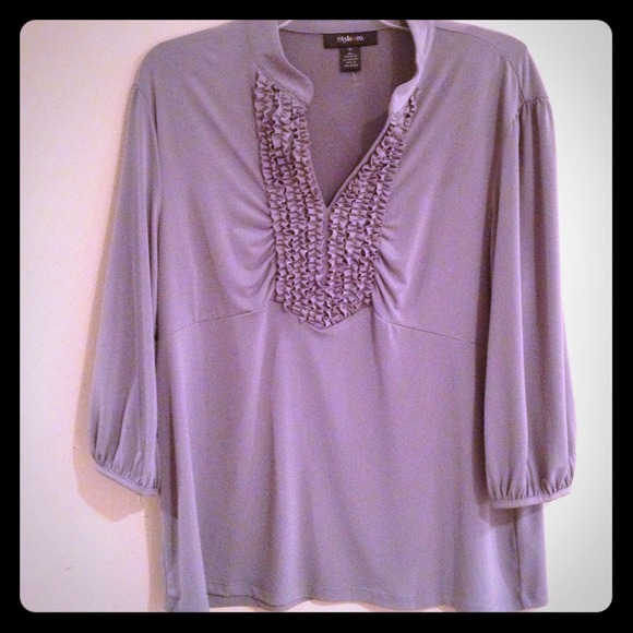 Gray 3/4sleeve dress shirt