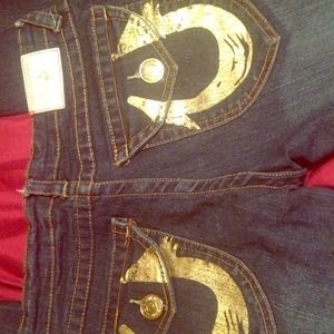 True Religion denim and gold