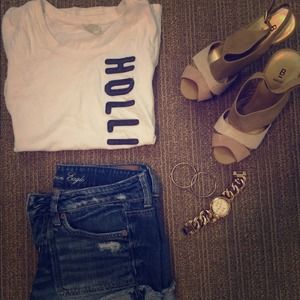 White Hollister Top