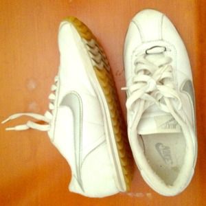 White Nike sneakers