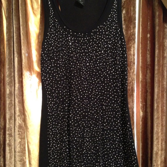 Black studded tank top. Worn a few times.