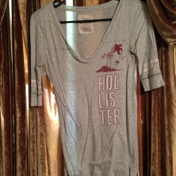 Hollister quarter sleeve shirt.