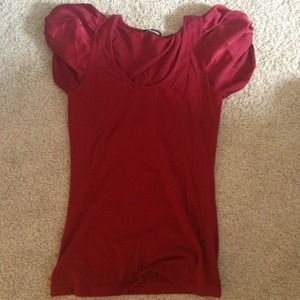 Express puff sleeved top size small