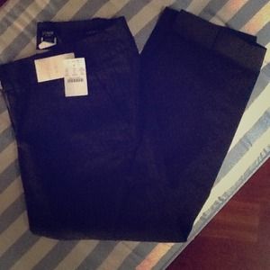 *Reduced* BNWT J. Crew Black Cocktail Capri
