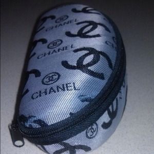✨Black and Gray Chanel inspired sunglasses case