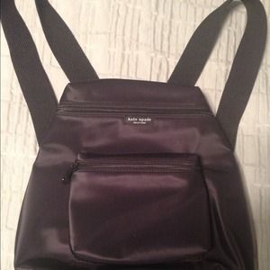 Authentic black Kate Spade backpack