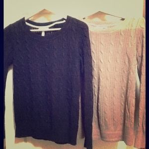 Bundle of 2 Old Navy cable maternity sweaters