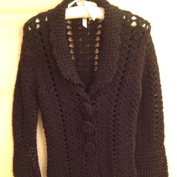 Twiggy crochet sweater size Small - Picture 2 of 5