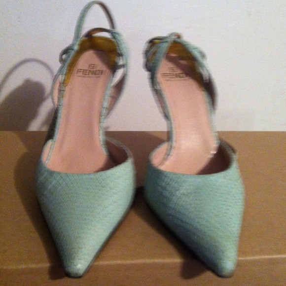 3" snake skin heels