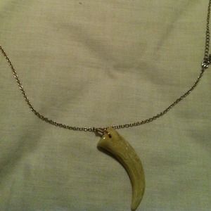 Tooth/stone shaped necklace
