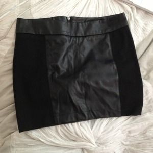 Zara mini leather skirt
