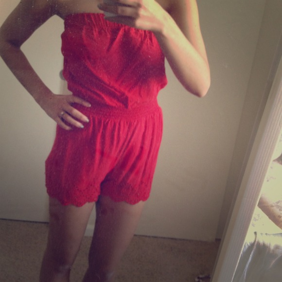 RESERVED! Red Romper