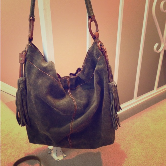 REDUCED! Large faux suede bag