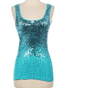 Teal shimmer tank