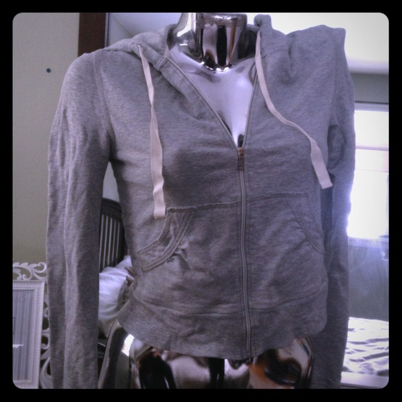 Express super stretch grey hoodie