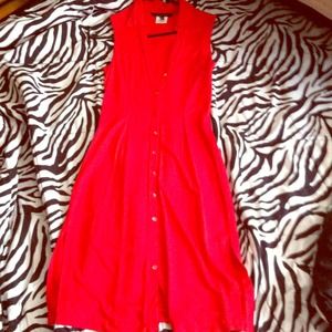 Red Guess dress