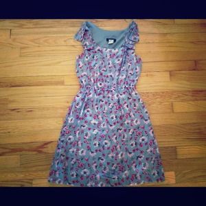 NWOT silver flower dress