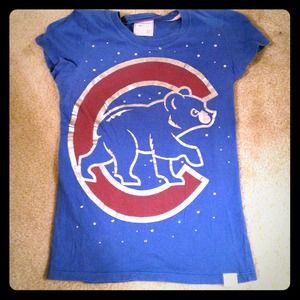 Chicago cubs shirt with BLING! 💎💎💎