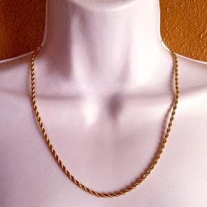 Gold colored chain