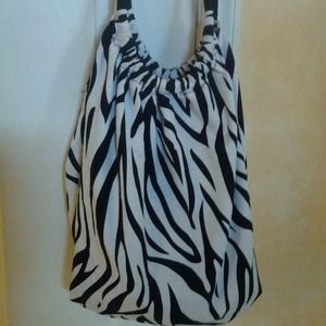 Zebra print hand bag