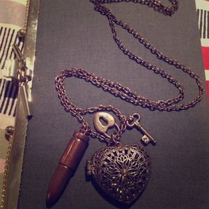 Long heart locket chain :)