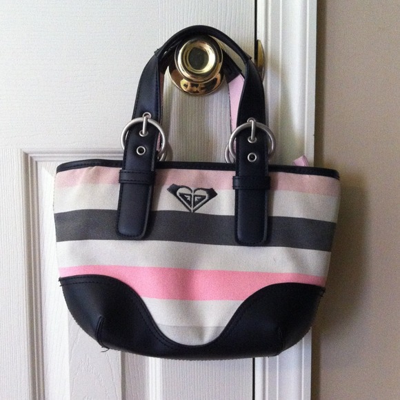 Roxy striped purse