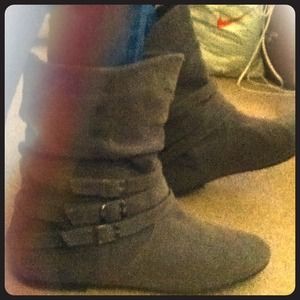 grey boots