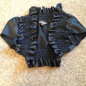 Silk Ruffled Halter Blazer