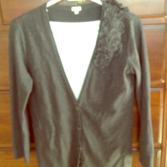 BUNDLE Grey cardigan and Prada rain coat.