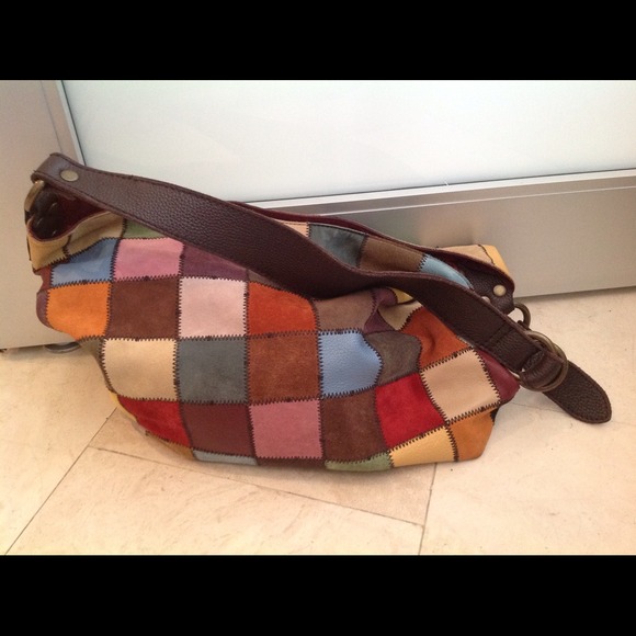 Lucky Brand Leather/Suede Hobo Bag