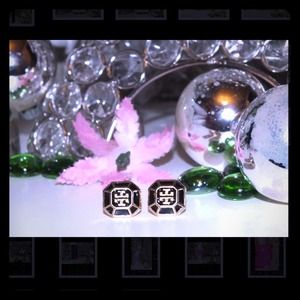 Black Tory Burch earrings